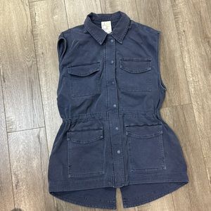 Aerie Navy Blue Vest